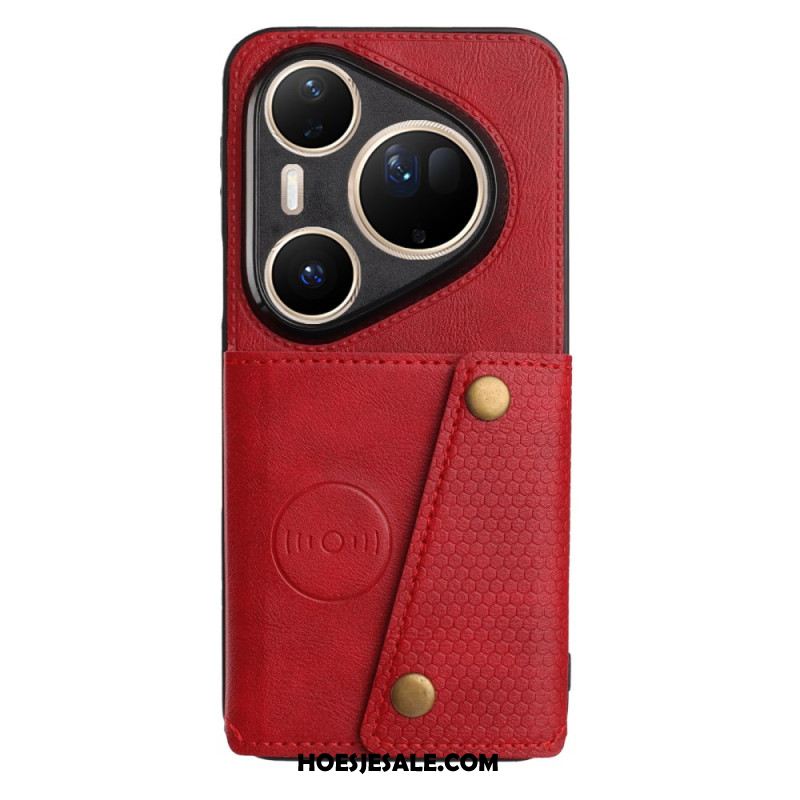 Case Hoesje Huawei Pura 80 Ultra Telefoonhoesje Kaarthouder Met Lederlook