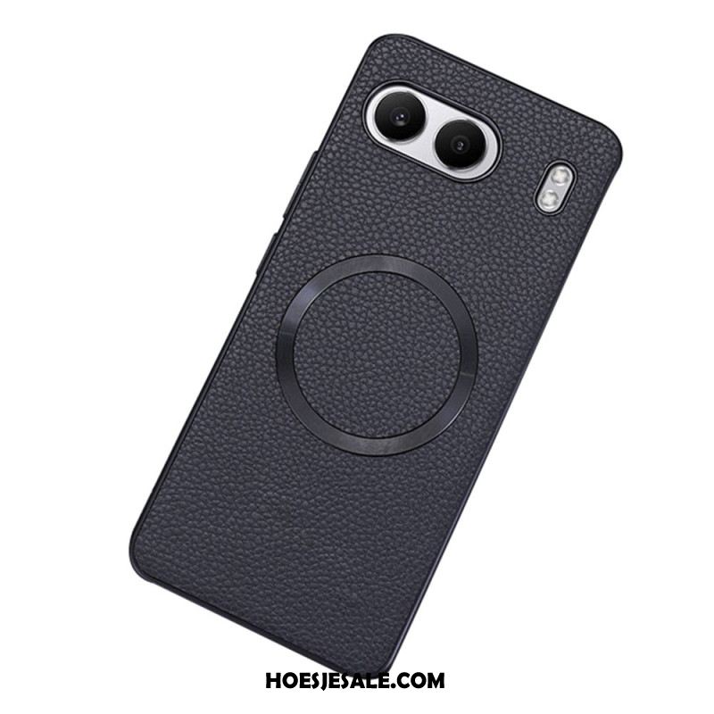 Case Hoesje Oneplus Nord 4 Telefoonhoesje Lychee Kunstleer Compatibel Met Magsafe