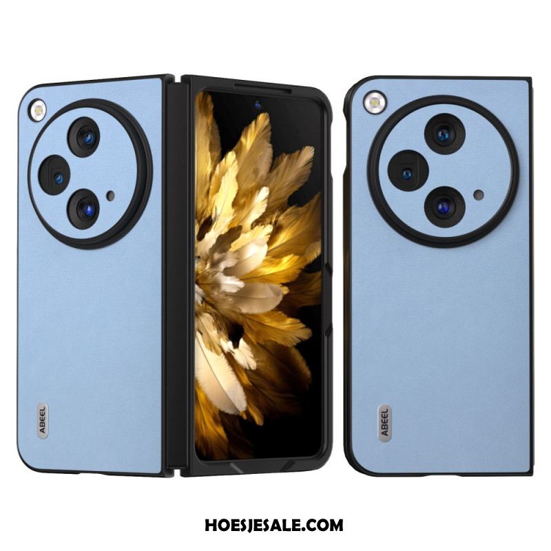 Case Hoesje Oppo Find N3 Telefoonhoesje Gekleurd Leer Abeel