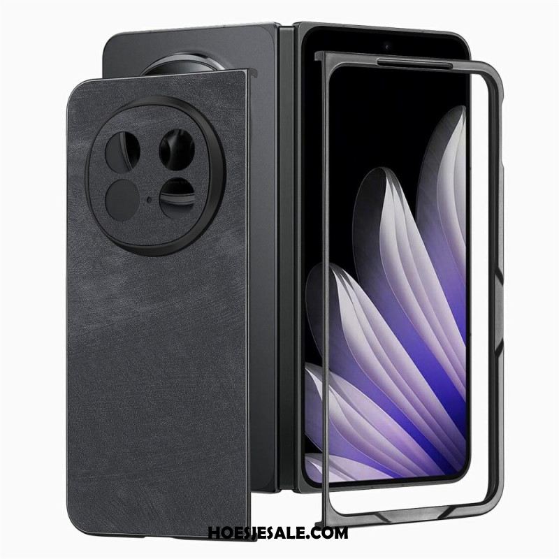 Case Hoesje Oppo Find N5 Telefoonhoesje Retro Leer