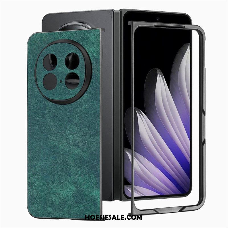 Case Hoesje Oppo Find N5 Telefoonhoesje Retro Leer