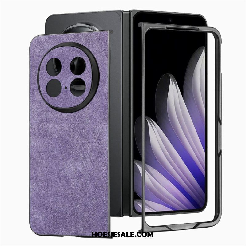 Case Hoesje Oppo Find N5 Telefoonhoesje Retro Leer