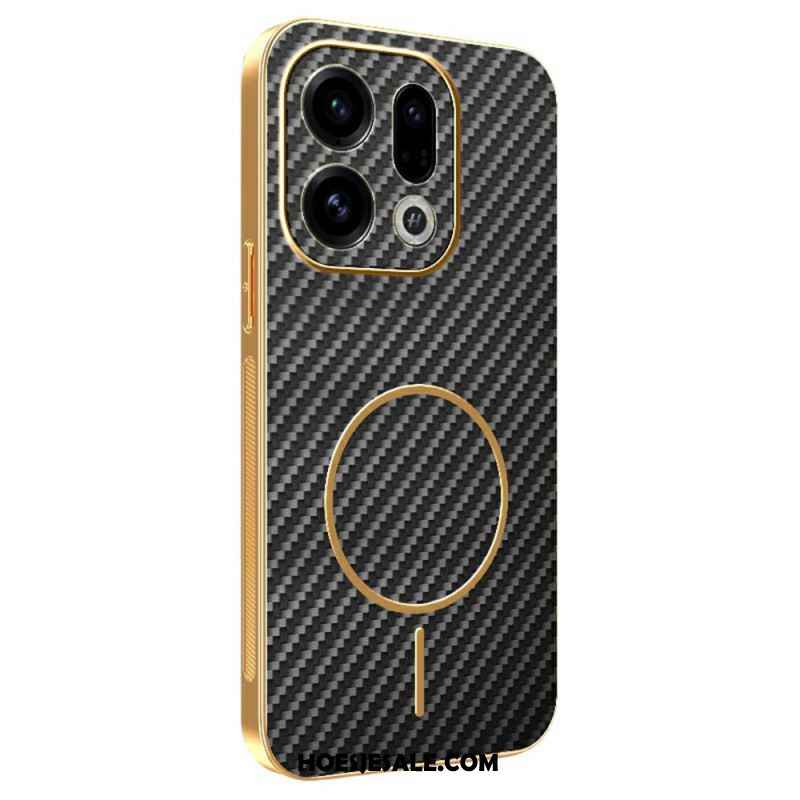 Case Hoesje Oppo Find X9 5g Telefoonhoesje Koolstofvezeltextuur