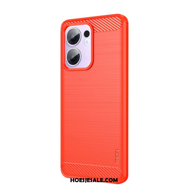 Case Hoesje Oppo Reno 13f 4g / 5g / 13 Fs 5g Telefoonhoesje Geborsteld Koolstofvezel