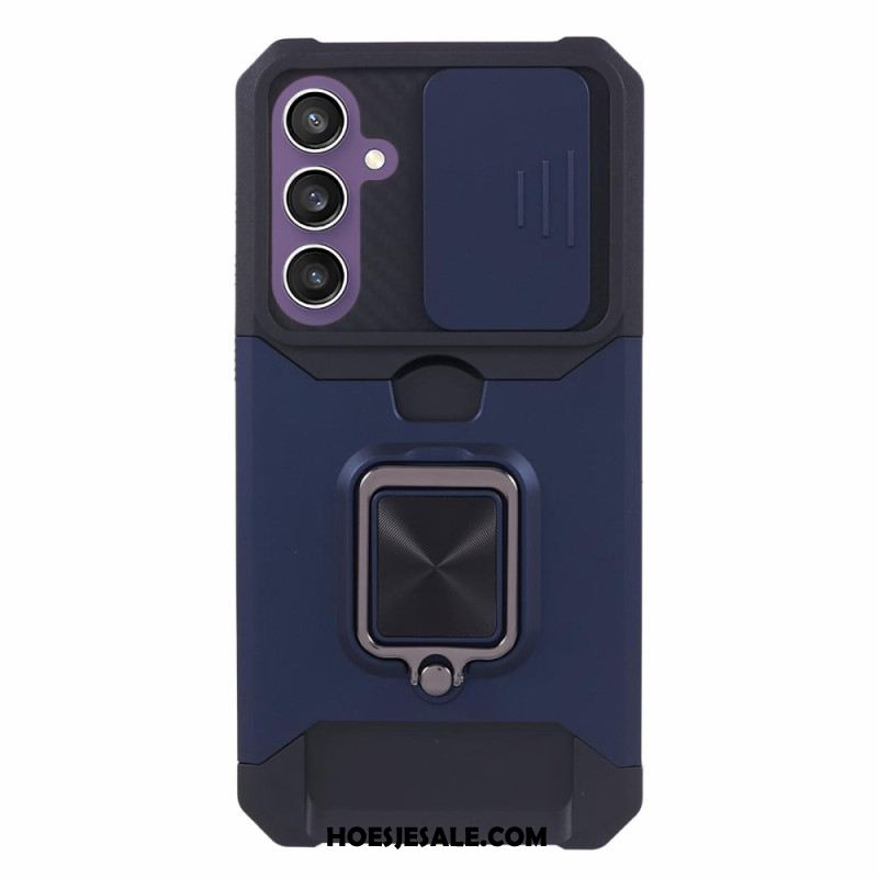 Case Hoesje Samsung Galaxy S24 Plus 5g Telefoonhoesje Geïntegreerde Steunring