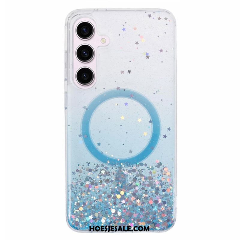 Case Hoesje Samsung Galaxy S24 Plus 5g Telefoonhoesje Magsafe-compatibele Glitters