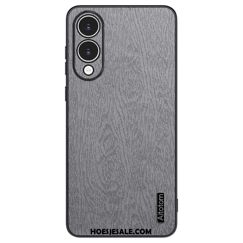 Case Hoesje Samsung Galaxy S25 5g Edge Telefoonhoesje Azns Houteffect