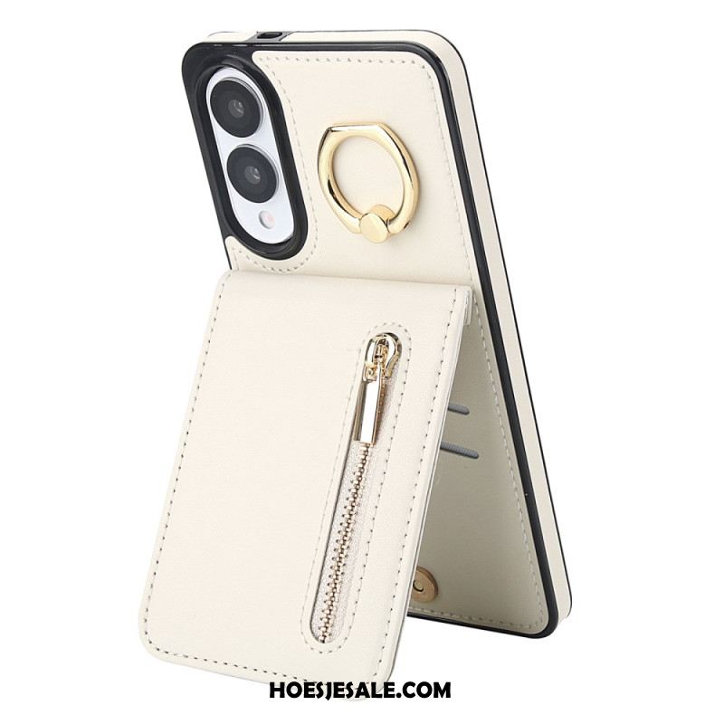 Case Hoesje Samsung Galaxy S25 5g Edge Telefoonhoesje Portemonnee Met Ritssluiting En Rfid-technologie