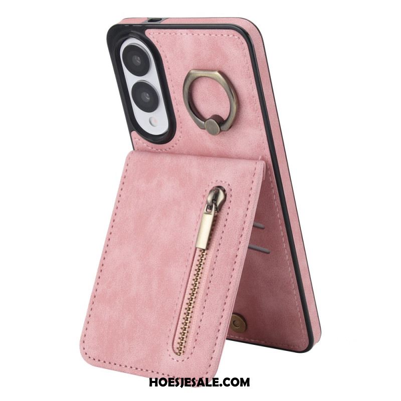 Case Hoesje Samsung Galaxy S25 5g Edge Telefoonhoesje Portemonnee Met Ritssluiting En Rfid-technologie