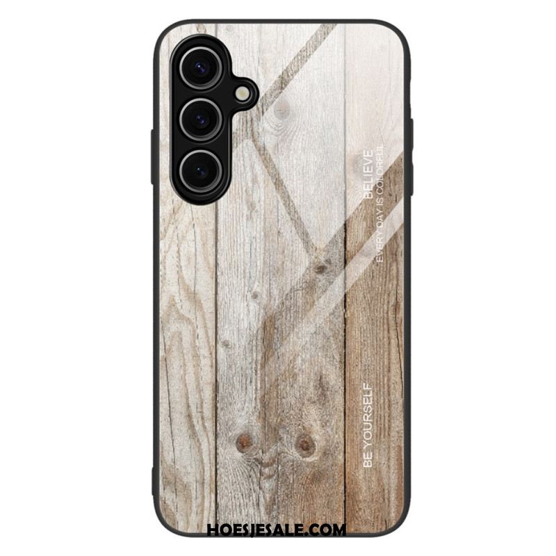 Case Hoesje Samsung Galaxy S25 5g Telefoonhoesje Gehard Glas En Hout