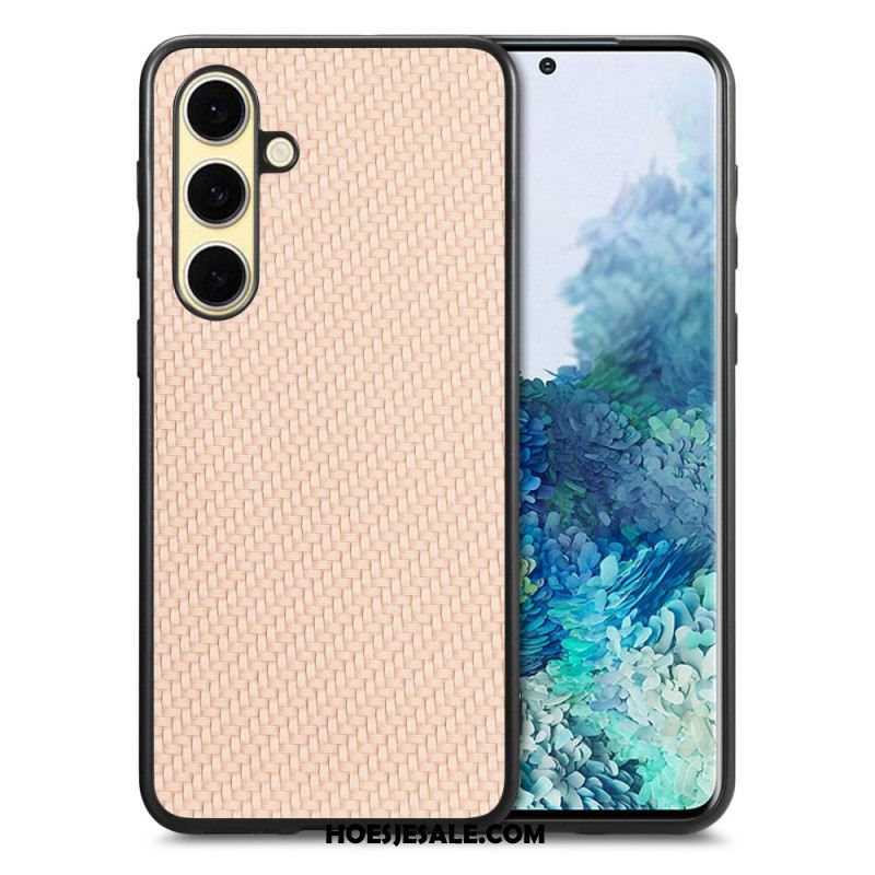 Case Hoesje Samsung Galaxy S25 5g Telefoonhoesje Koolstofvezelcoating