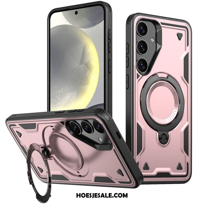 Case Hoesje Samsung Galaxy S25 5g Telefoonhoesje Magsafe-compatibel Militaire Bescherming En Standaard
