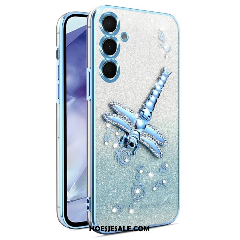 Case Hoesje Samsung Galaxy S25 5g Telefoonhoesje Met Kadem Libellenstandaard