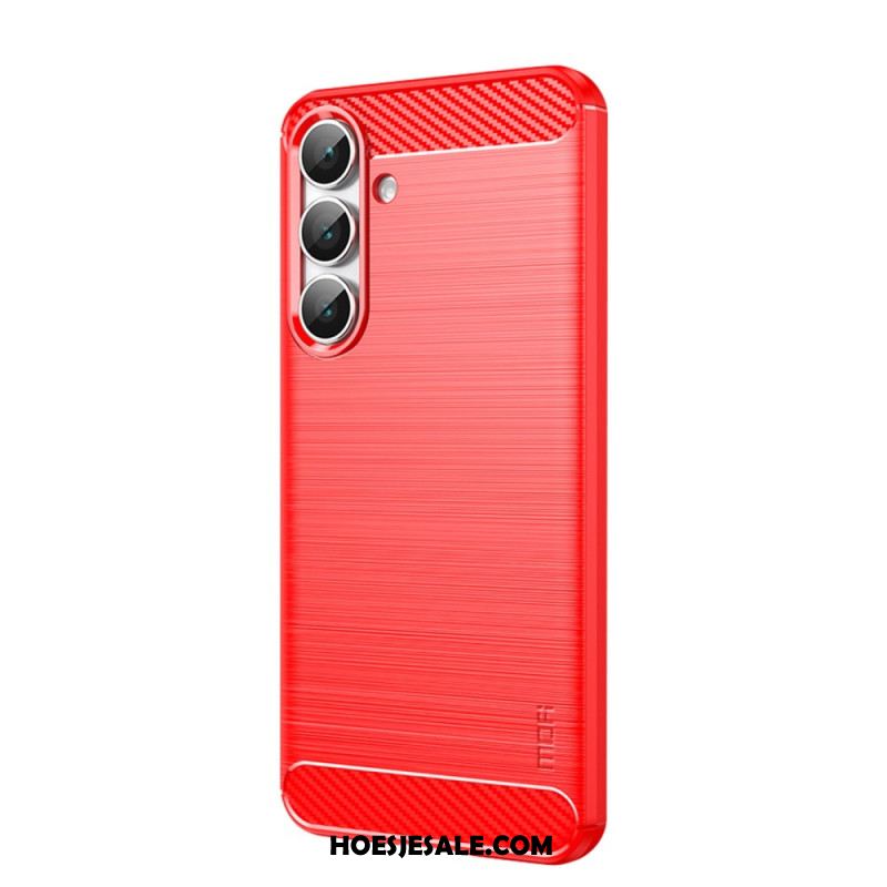 Case Hoesje Samsung Galaxy S25 Fe Telefoonhoesje Geborsteld Koolstofvezel