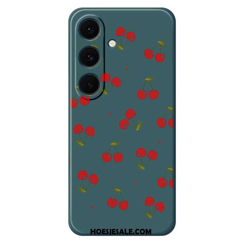 Case Hoesje Samsung Galaxy S25 Fe Telefoonhoesje Siliconen Met Kersenprint