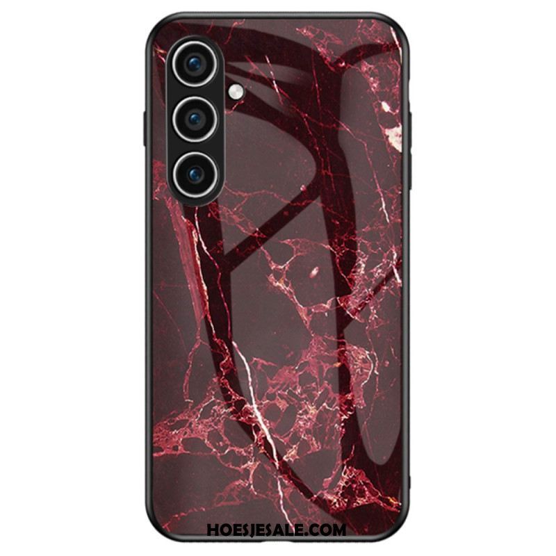Case Hoesje Samsung Galaxy S25 Plus 5g Telefoonhoesje Marmer Gehard Glas