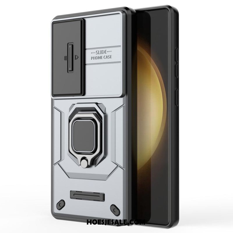 Case Hoesje Samsung Galaxy S25 Ultra 5g Telefoonhoesje Duurzame Ring Met Lensbeschermer