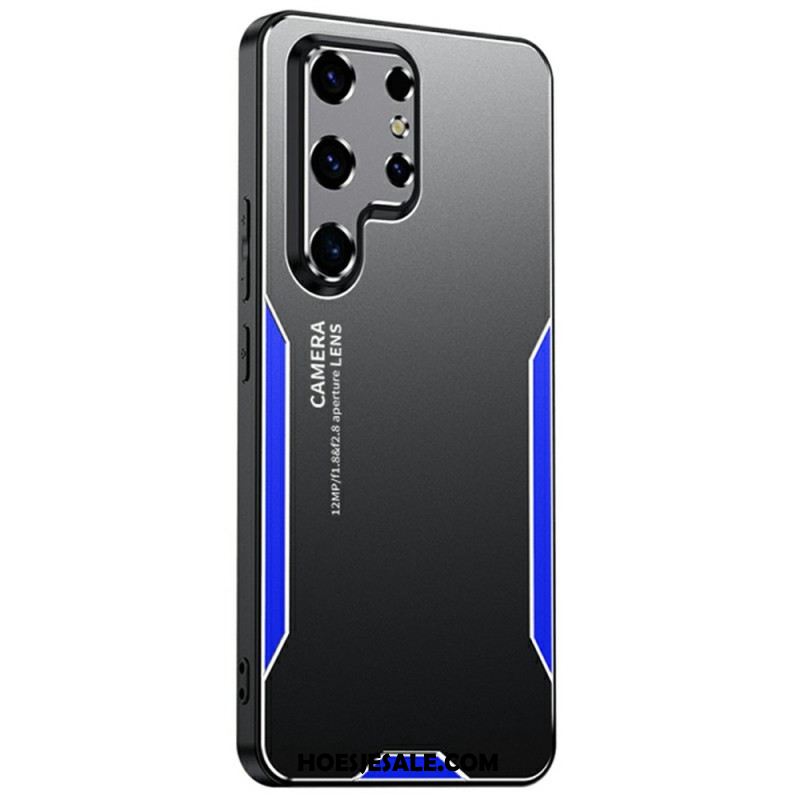 Case Hoesje Samsung Galaxy S25 Ultra 5g Telefoonhoesje Metaaleffect