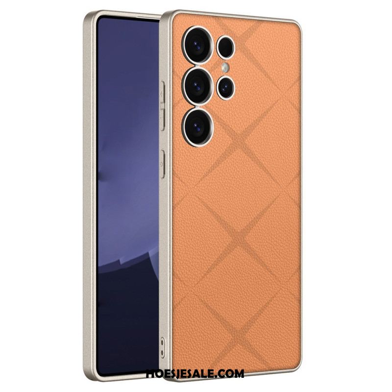 Case Hoesje Samsung Galaxy S25 Ultra 5g Telefoonhoesje Metallic Titanium