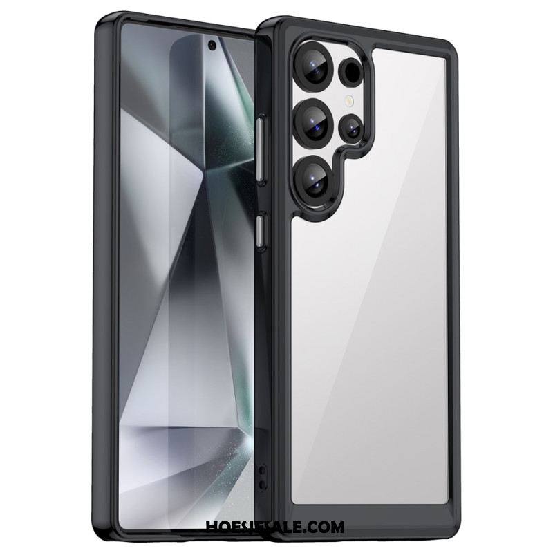 Case Hoesje Samsung Galaxy S25 Ultra 5g Telefoonhoesje Subtiel Ontwerp