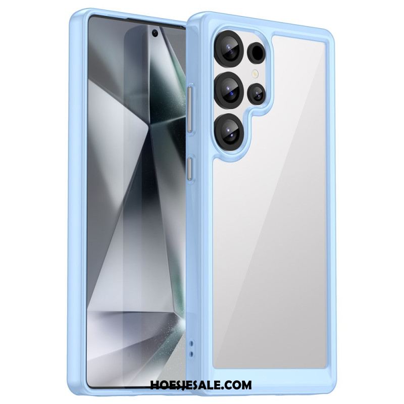 Case Hoesje Samsung Galaxy S25 Ultra 5g Telefoonhoesje Subtiel Ontwerp