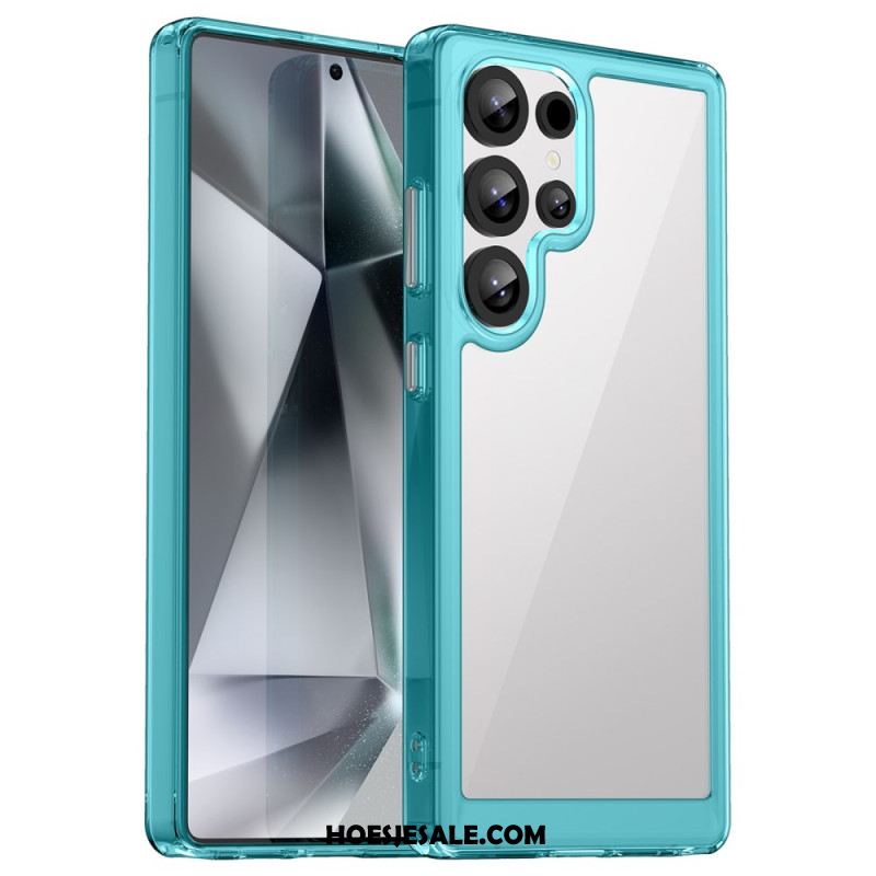 Case Hoesje Samsung Galaxy S25 Ultra 5g Telefoonhoesje Subtiel Ontwerp