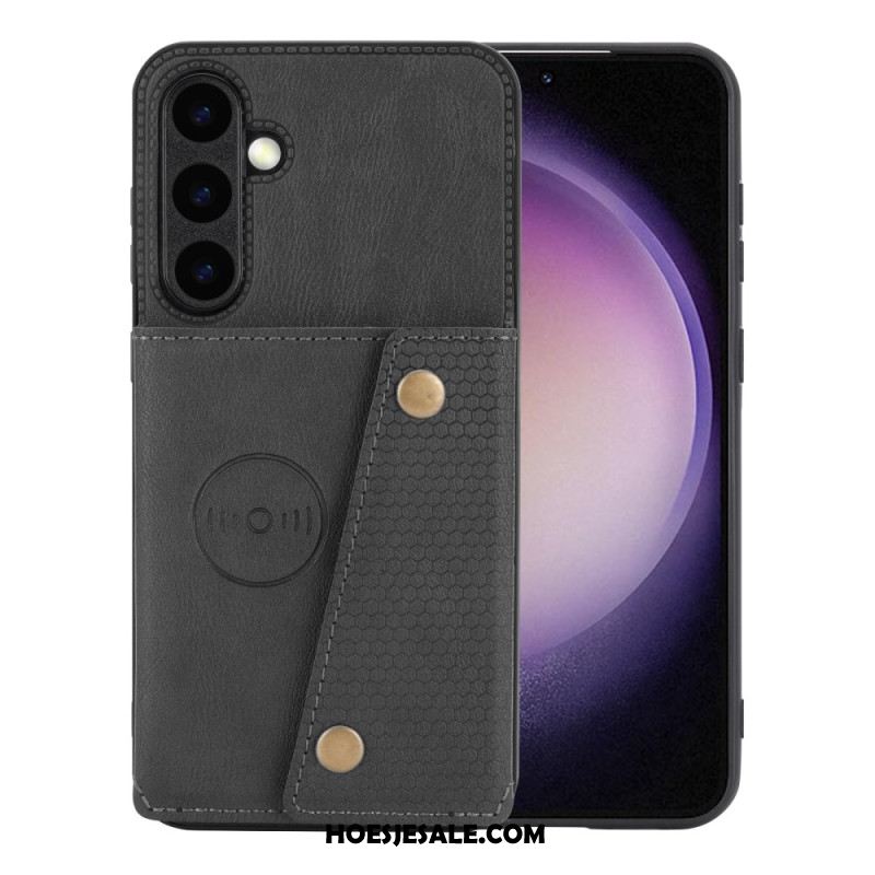 Case Hoesje Samsung Galaxy S26 Plus Telefoonhoesje Kaarthouder Met Leer-effect