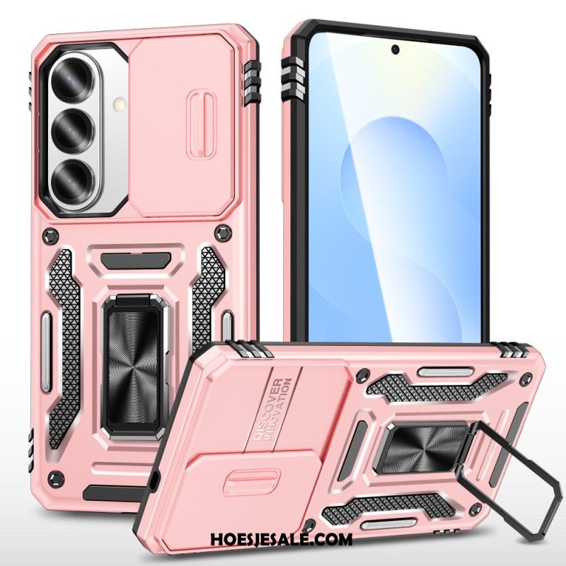 Case Hoesje Samsung Galaxy S26 Telefoonhoesje Standaard En Schuifbare Cameracover