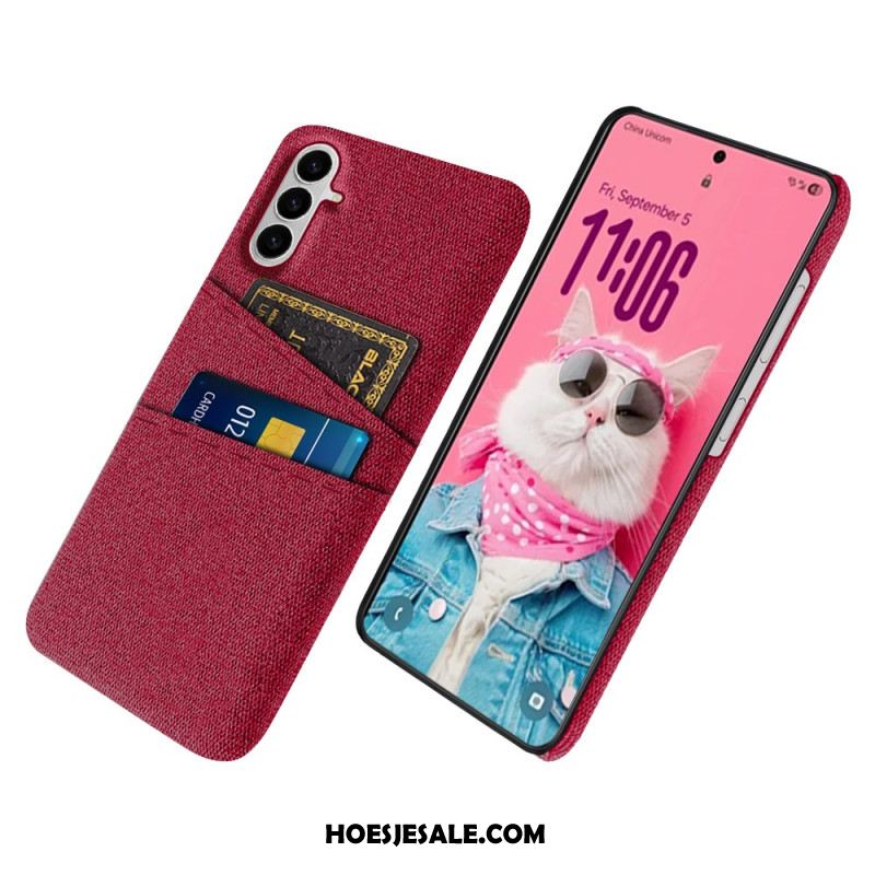 Case Hoesje Samsung Galaxy S26 Telefoonhoesje Stoffen Kaarthouder