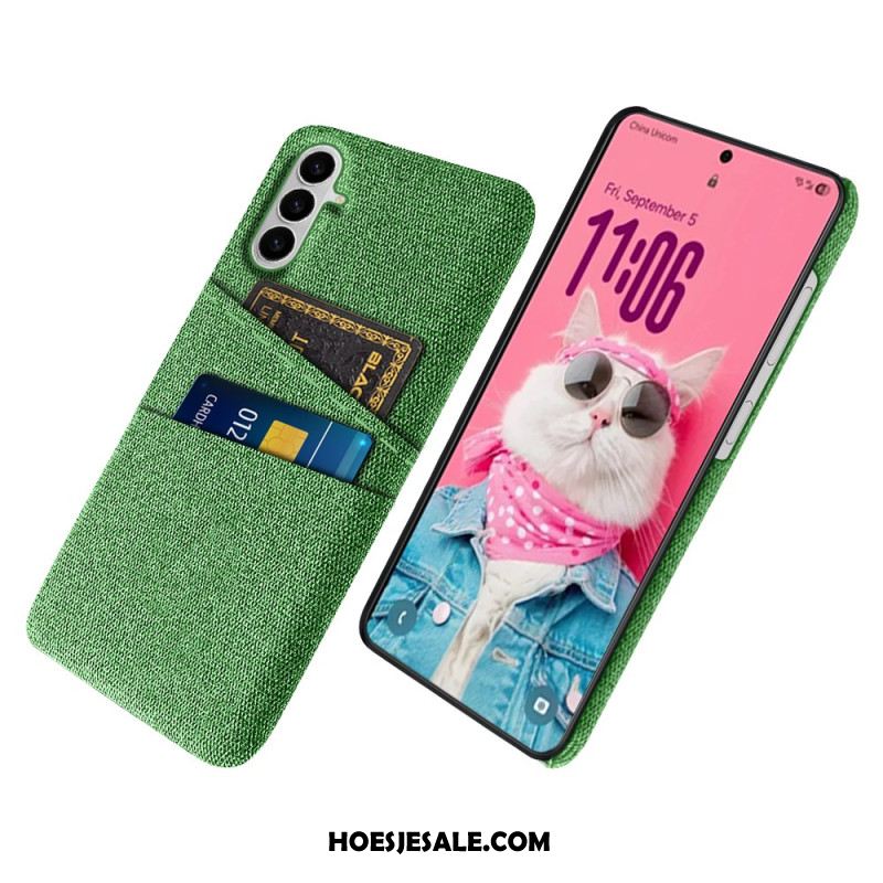 Case Hoesje Samsung Galaxy S26 Telefoonhoesje Stoffen Kaarthouder