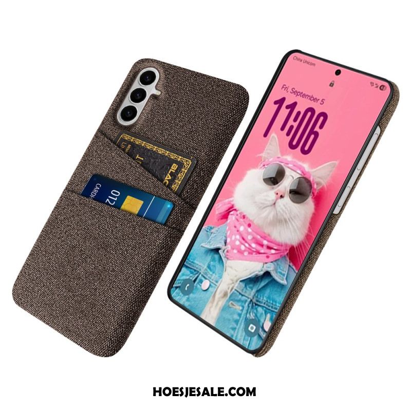 Case Hoesje Samsung Galaxy S26 Telefoonhoesje Stoffen Kaarthouder