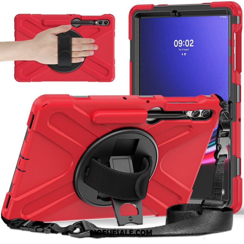 Case Hoesje Samsung Galaxy Tab S10 Plus Telefoonhoesje Duurzame Standaard En Schouderriem
