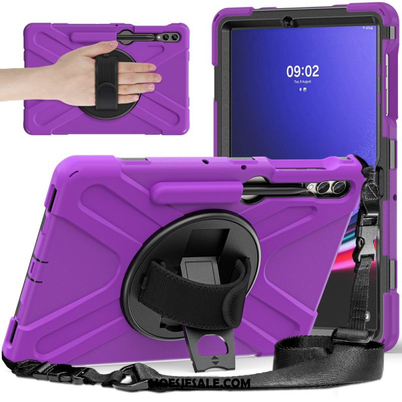 Case Hoesje Samsung Galaxy Tab S10 Plus Telefoonhoesje Duurzame Standaard En Schouderriem