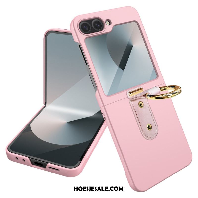 Case Hoesje Samsung Galaxy Z Flip 7 Fe Telefoonhoesje Ringhouder En Beschermfolie