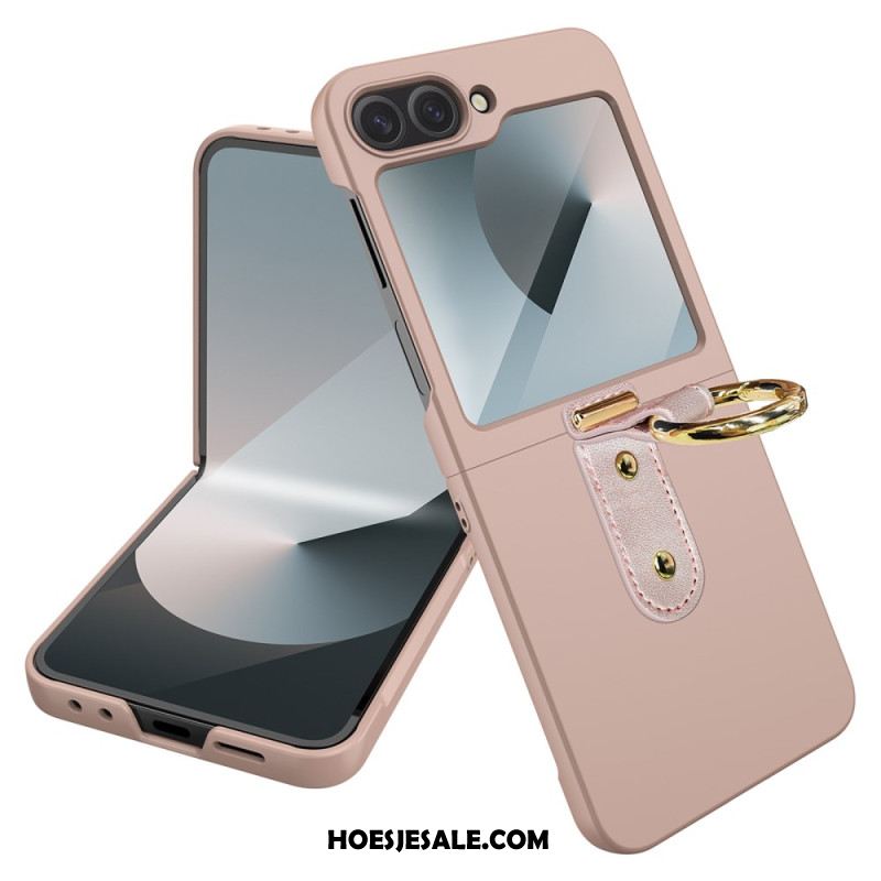 Case Hoesje Samsung Galaxy Z Flip 7 Fe Telefoonhoesje Ringhouder En Beschermfolie