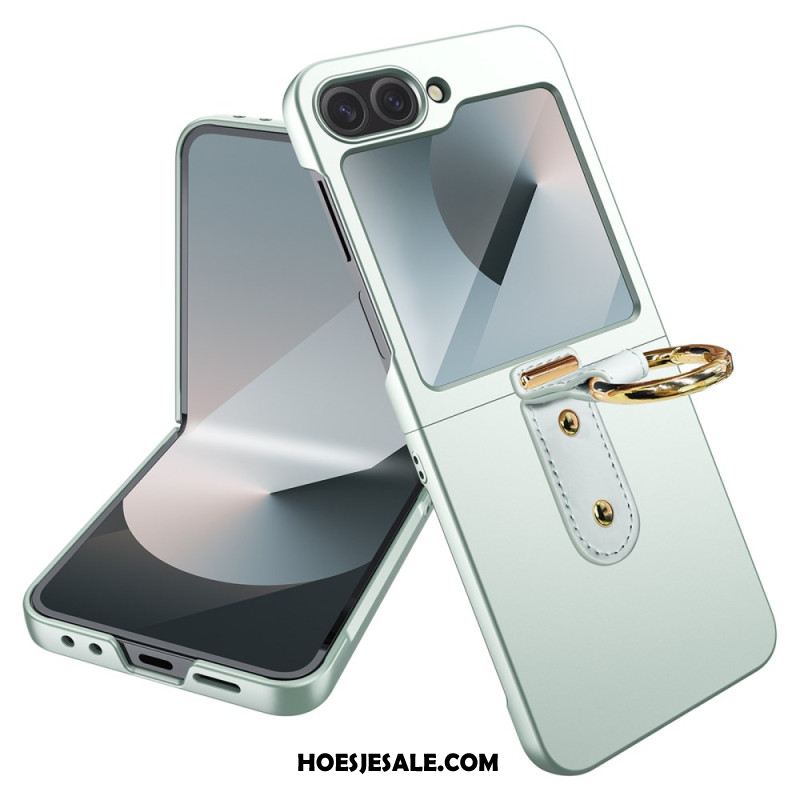 Case Hoesje Samsung Galaxy Z Flip 7 Fe Telefoonhoesje Ringhouder En Beschermfolie