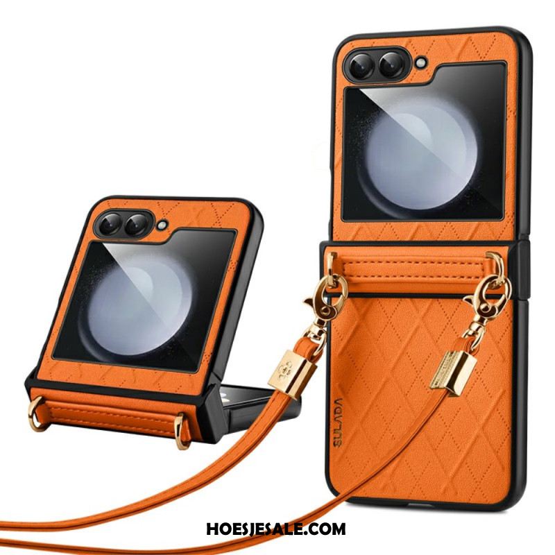 Case Hoesje Samsung Galaxy Z Flip 7 Fe Telefoonhoesje Sulada Schouderband