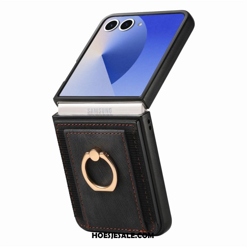 Case Hoesje Samsung Galaxy Z Flip 7 Telefoonhoesje Kaarthouder En Standaard