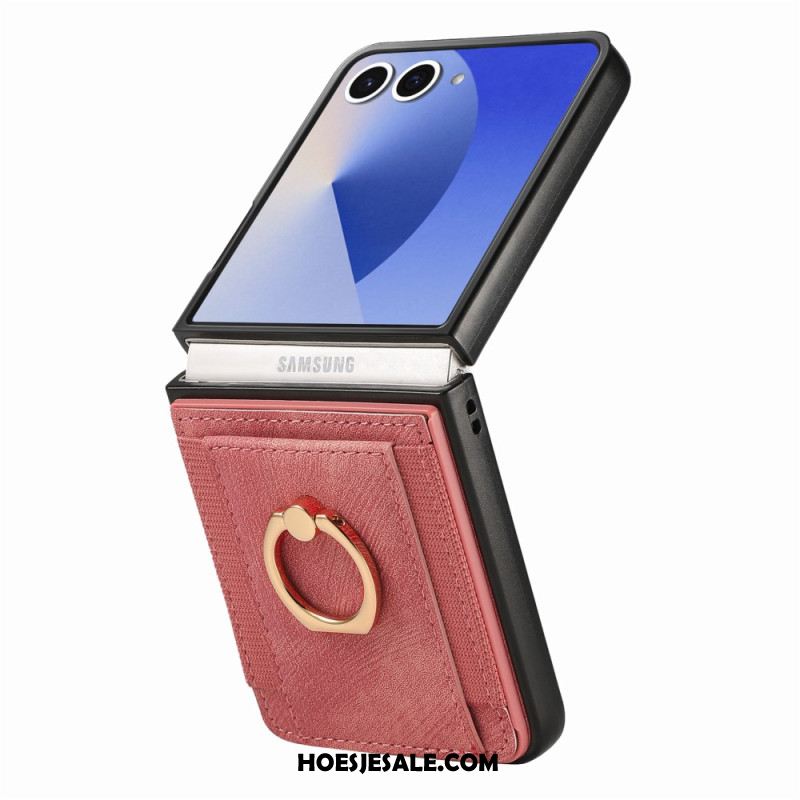 Case Hoesje Samsung Galaxy Z Flip 7 Telefoonhoesje Kaarthouder En Standaard