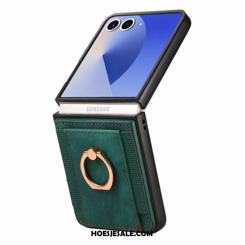 Case Hoesje Samsung Galaxy Z Flip 7 Telefoonhoesje Kaarthouder En Standaard