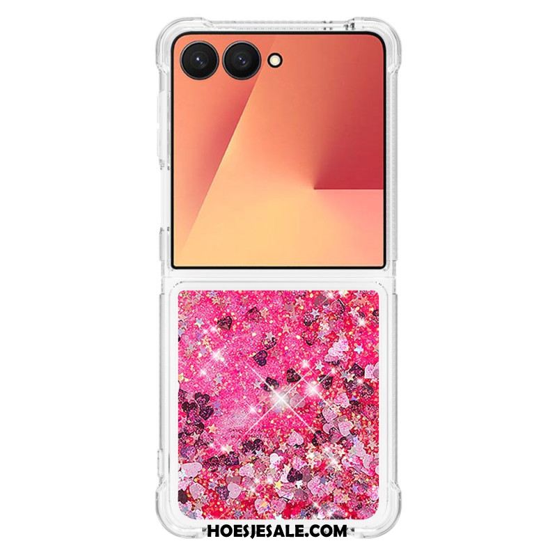 Case Hoesje Samsung Galaxy Z Flip 7 Telefoonhoesje Pailletten