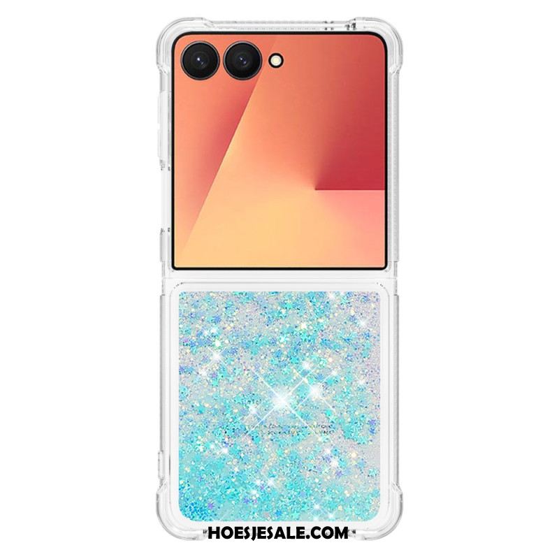 Case Hoesje Samsung Galaxy Z Flip 7 Telefoonhoesje Pailletten