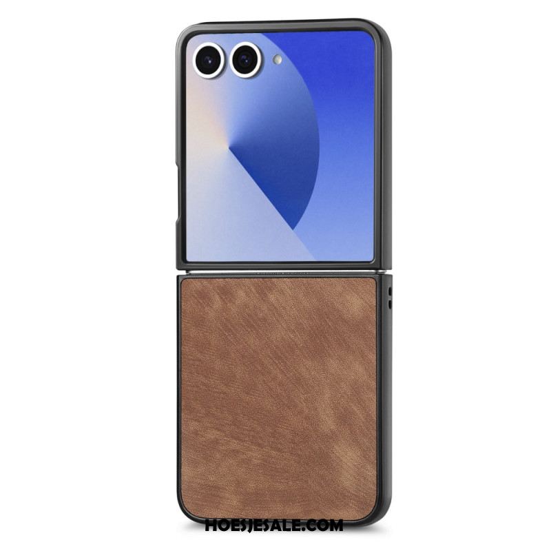 Case Hoesje Samsung Galaxy Z Flip 7 Telefoonhoesje Suède-effect