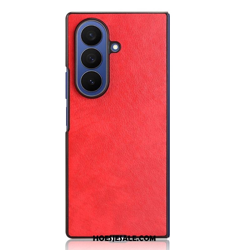 Case Hoesje Samsung Galaxy Z Fold 7 Telefoonhoesje Leerlook