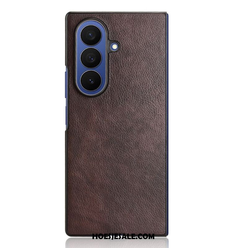 Case Hoesje Samsung Galaxy Z Fold 7 Telefoonhoesje Leerlook