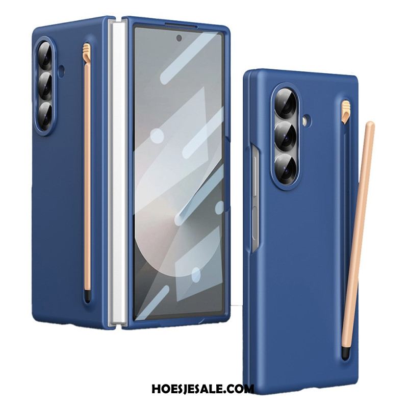 Case Hoesje Samsung Galaxy Z Fold 7 Telefoonhoesje Schermbeschermer Van Gehard Glas En Stylus
