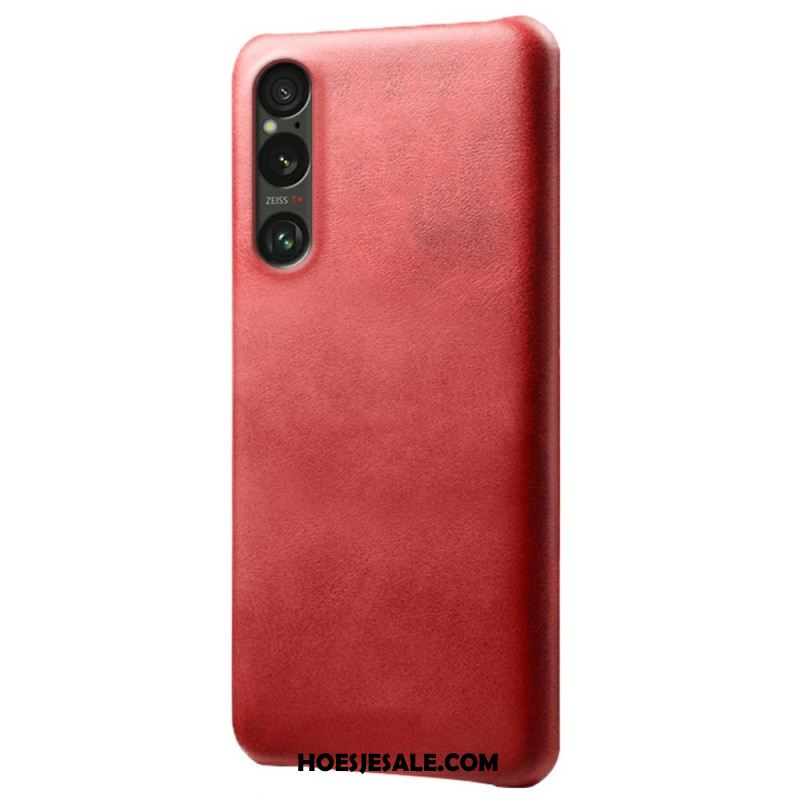 Case Hoesje Sony Xperia 1 Vii Telefoonhoesje Leer Effect