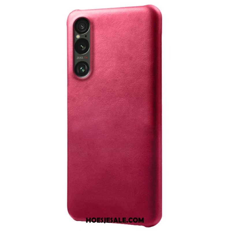 Case Hoesje Sony Xperia 1 Vii Telefoonhoesje Leer Effect