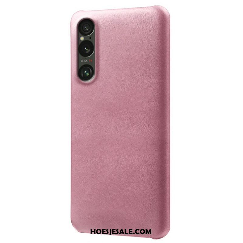 Case Hoesje Sony Xperia 1 Vii Telefoonhoesje Leer Effect