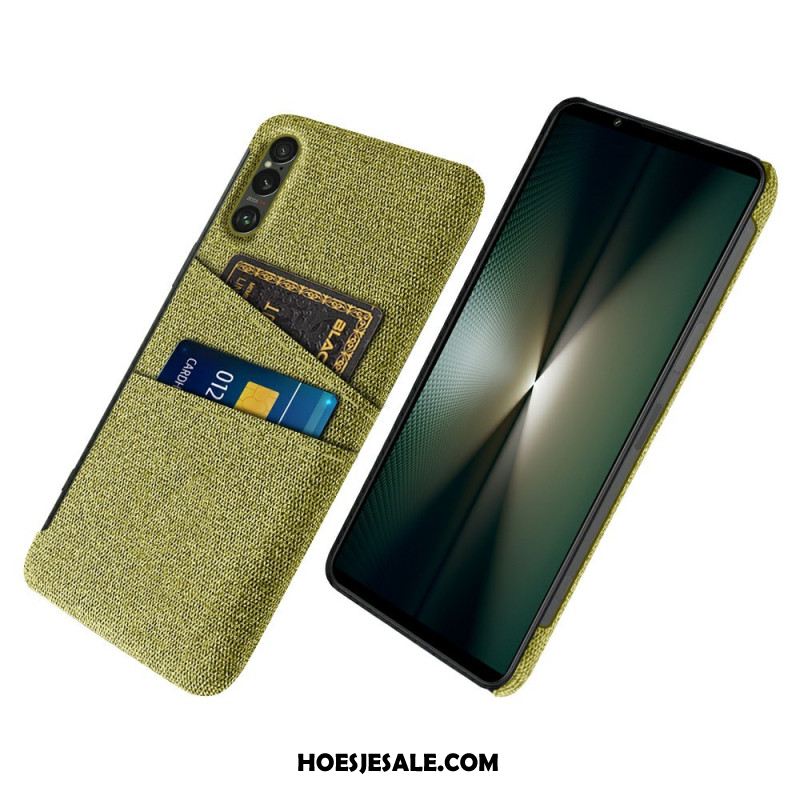 Case Hoesje Sony Xperia 1 Vii Telefoonhoesje Stoffen Kaarthouder